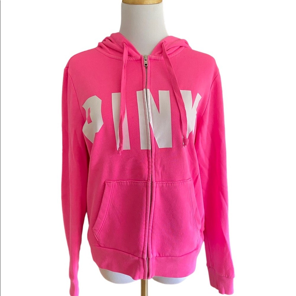 Women’s Pink full zip sweatshirt, size medium